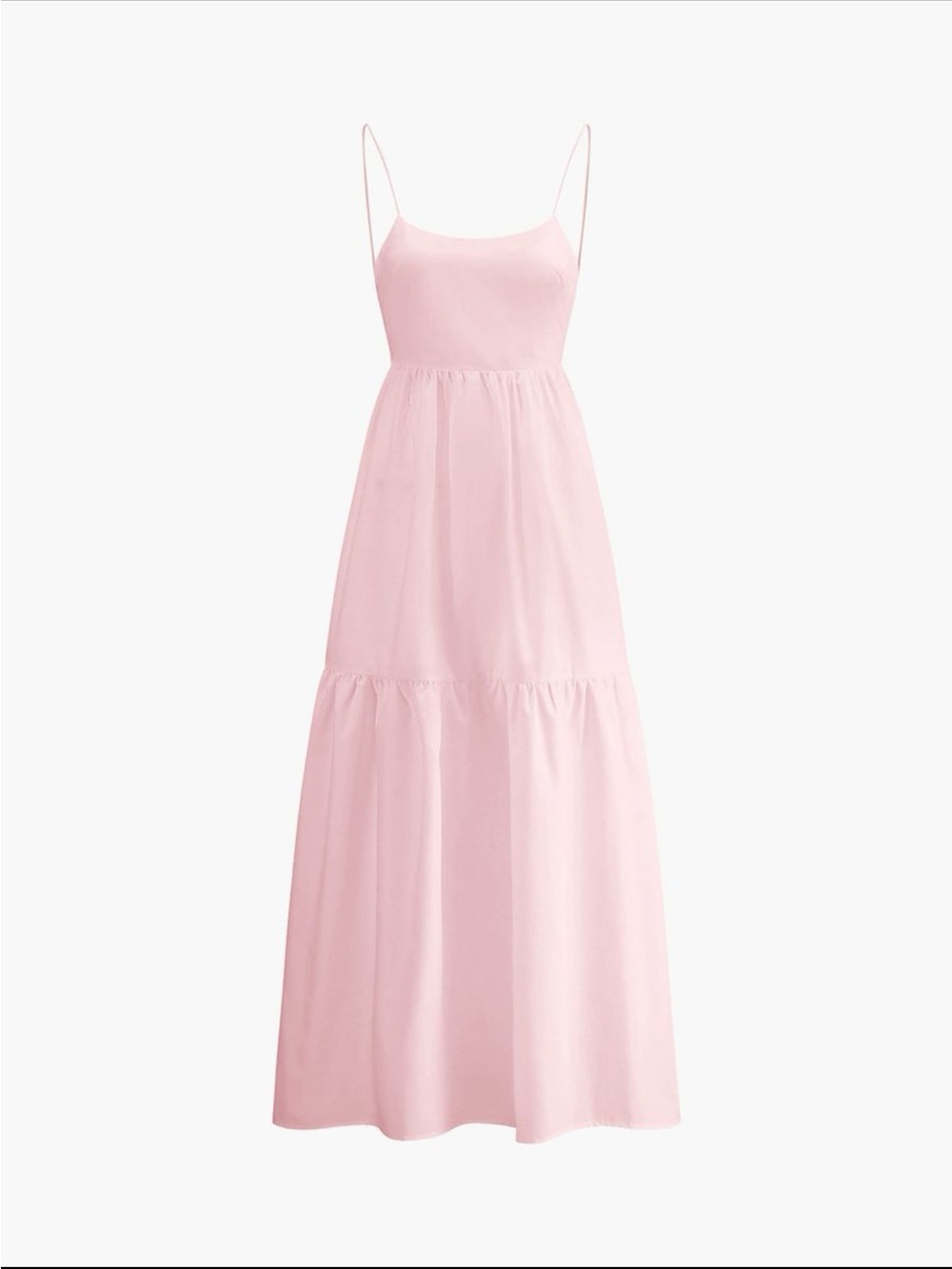 Backless long solid Maxi Dress - Pink - Picture 1 of 3